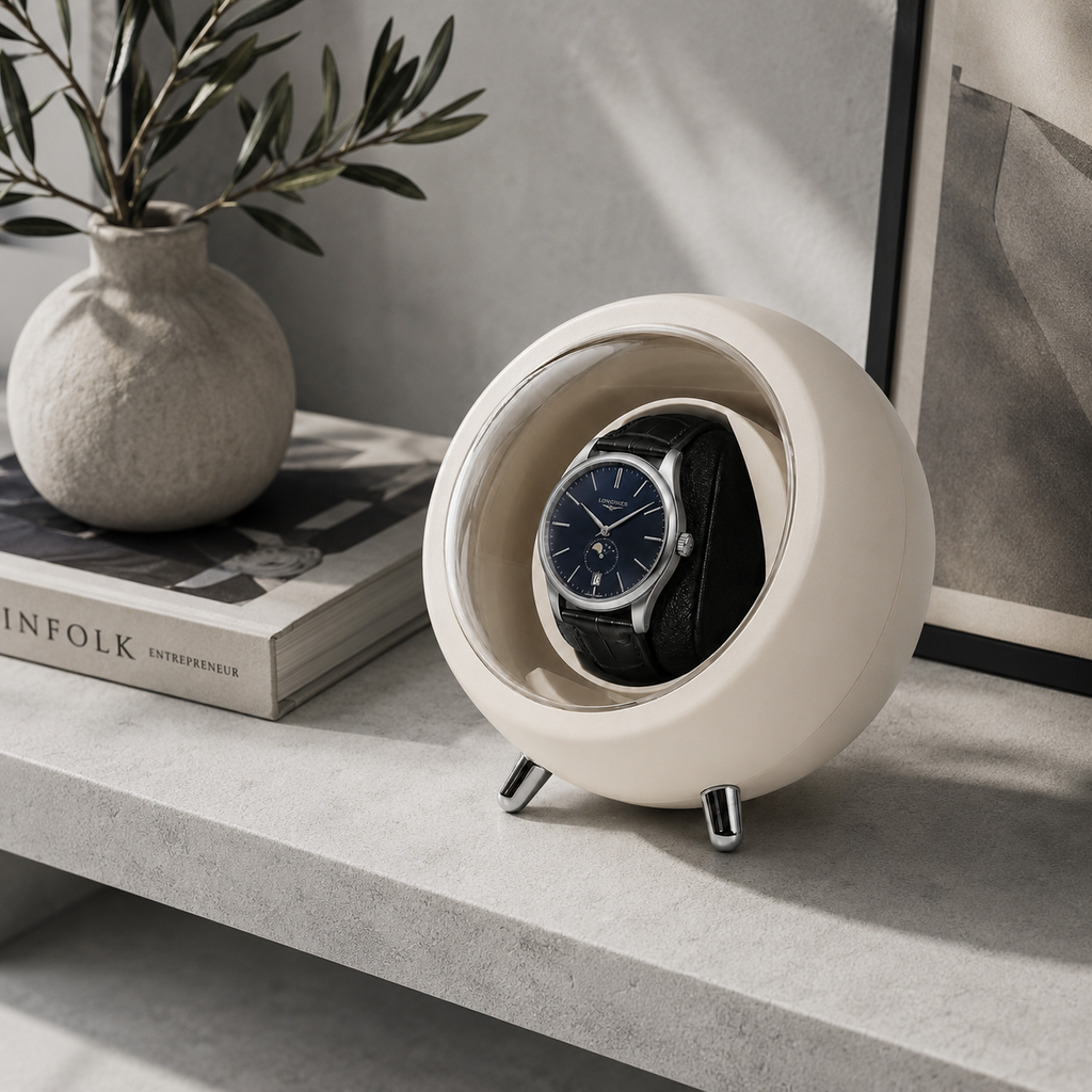 Remontoir Halo - lifestyle sur meuble blanc