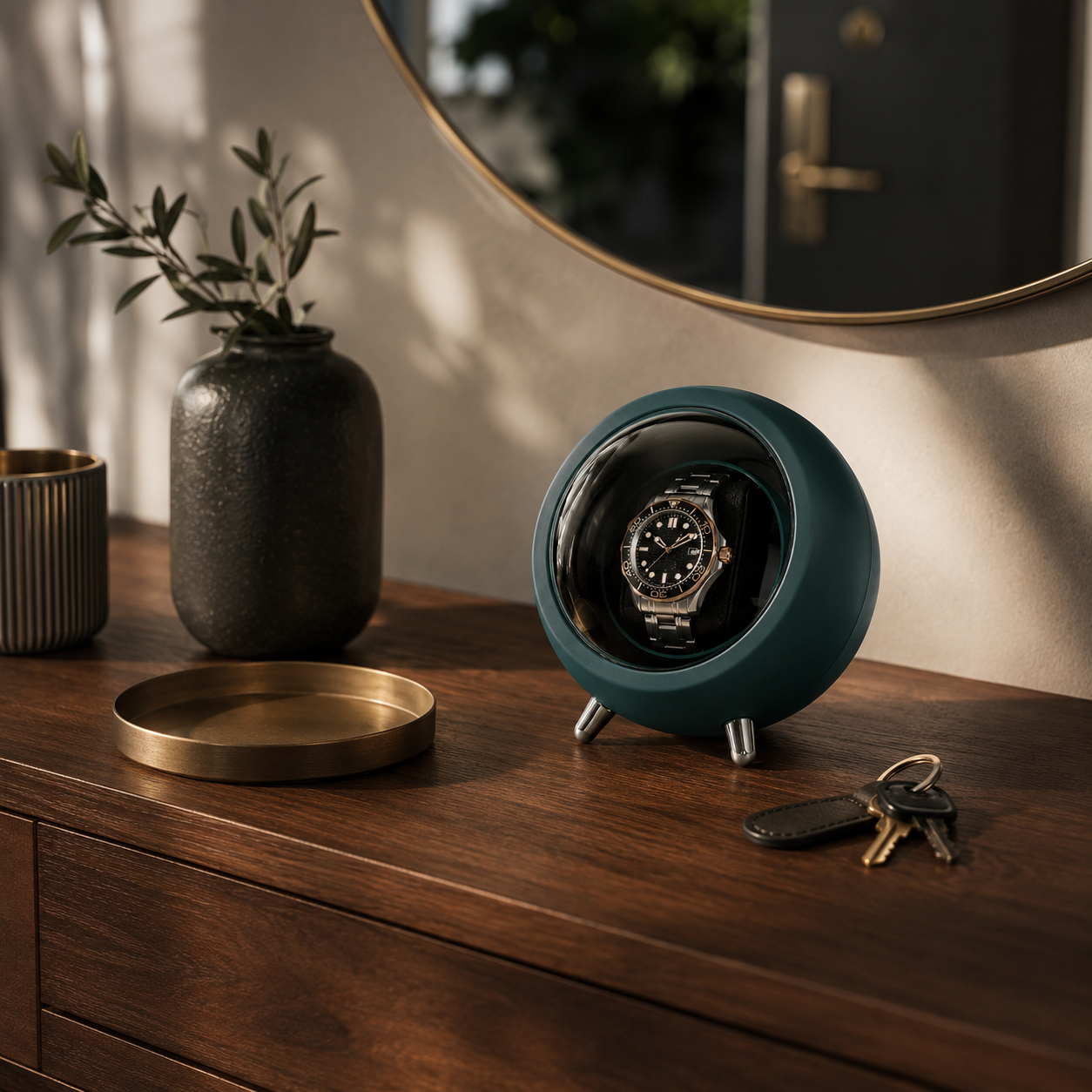 Remontoir Halo - lifestyle table de chevet